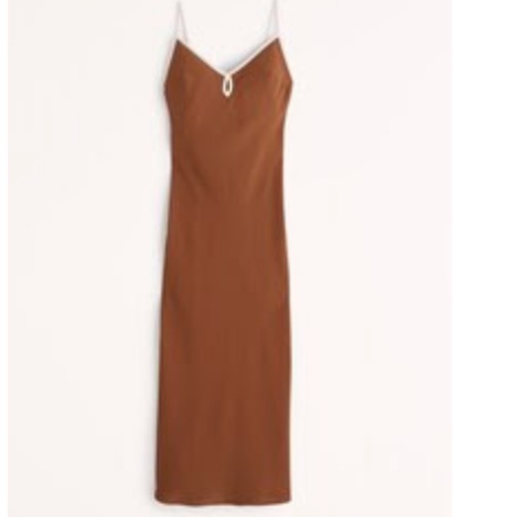 NWT Abercrombie dress, brown sz small - Picture 1 of 10
